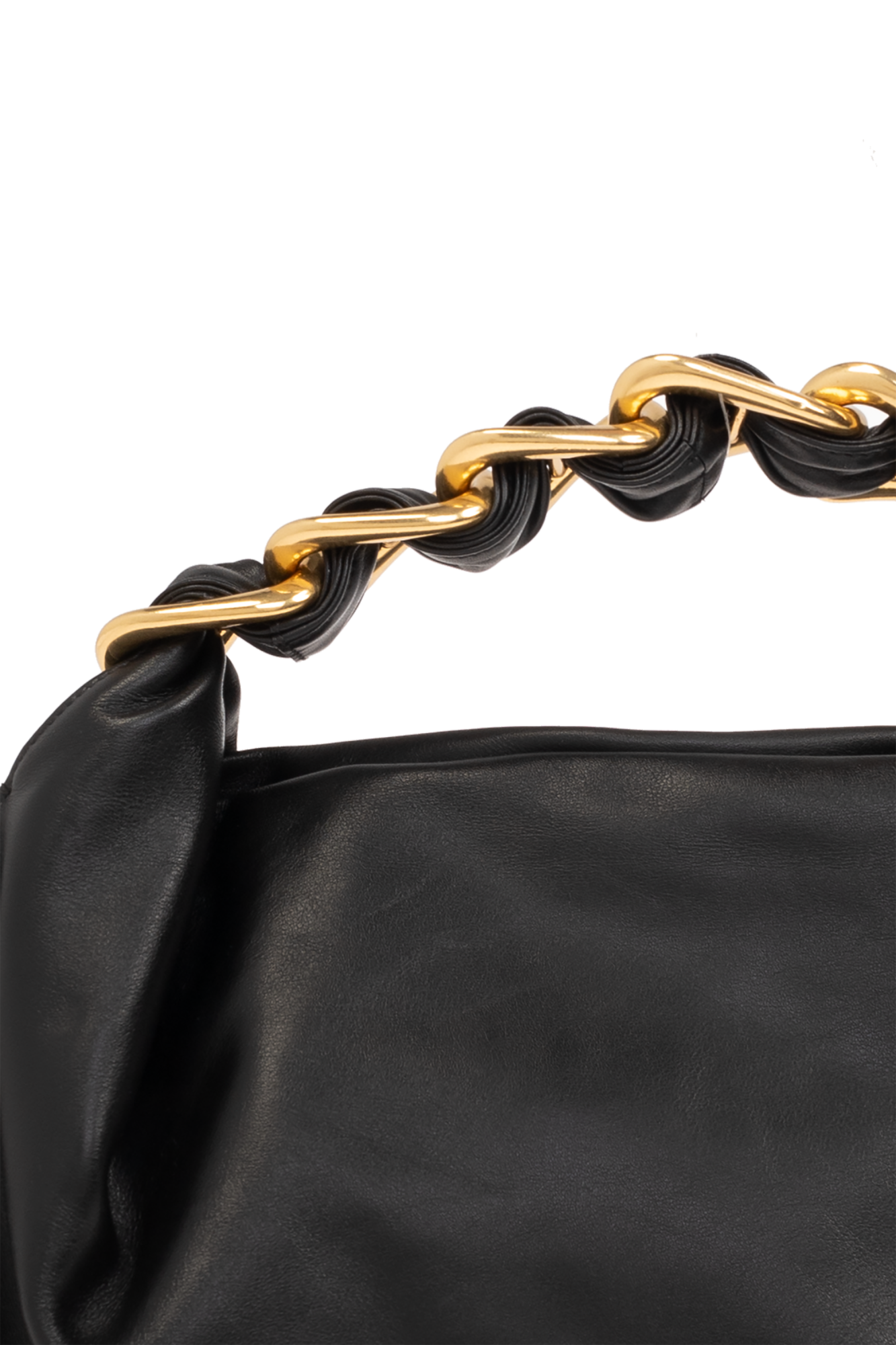 【送料&関税込】Burberry Black Leather Medium Swan Handbag Burberry Medium Swan Leather Shoulder Bag | Black | FARFETCH